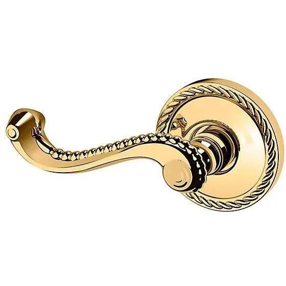 Baldwin 5104 Bristol Lever with 5004 Rosette Unlacquered Brass