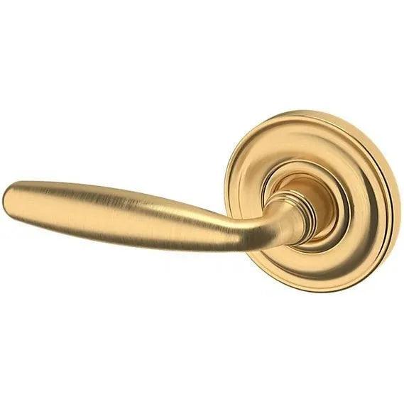 Baldwin Estate 5106 Left Handed Half Dummy Lever with 5048 Rosette in Lifetime Satin Brass finish