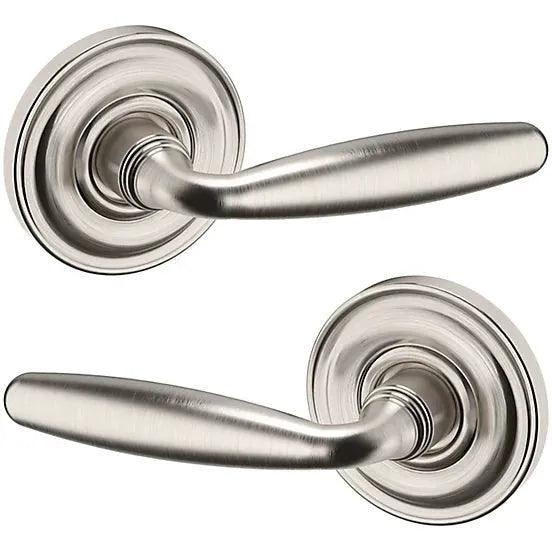 Baldwin Estate 5106 Full Dummy Lever with 5048 Rosette in Lifetime Satin Nickel finish