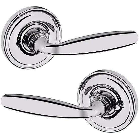 Baldwin Estate 5106 Privacy Lever with 5048 Rosette in Polished Chrome finish
