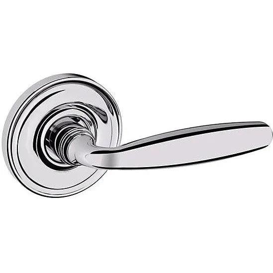 Baldwin Estate 5106 Right Handed Half Dummy Lever with 5048 Rosette in Polished Chrome finish