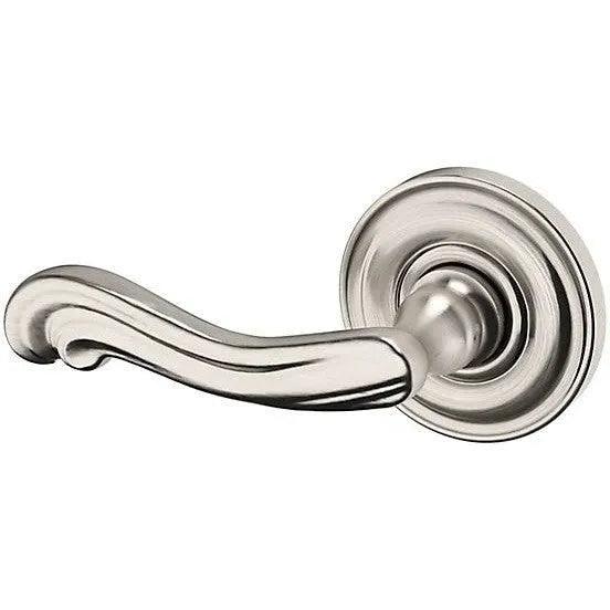Baldwin Estate 5108 Left Handed Half Dummy Lever with 5048 Rosette in Lifetime Satin Nickel finish