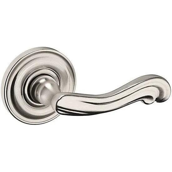 Baldwin Estate 5108 Right Handed Half Dummy Lever with 5048 Rosette in Lifetime Satin Nickel finish