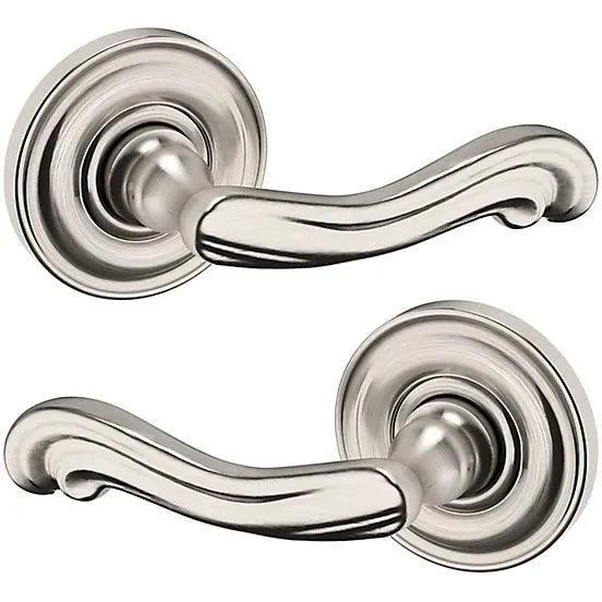 Baldwin Estate 5108 Full Dummy Lever with 5048 Rosette in Lifetime Satin Nickel finish