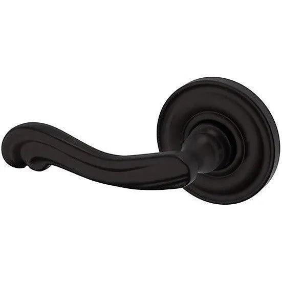 Baldwin Estate 5108 Left Handed Half Dummy Lever with 5048 Rosette in Oil Rubbed Bronze finish