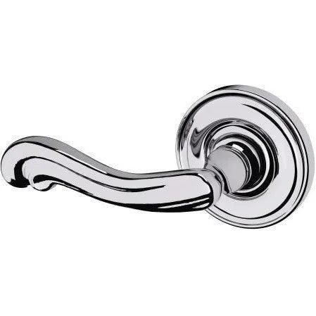 Baldwin Estate 5108 Left Handed Half Dummy Lever with 5048 Rosette in Polished Chrome finish