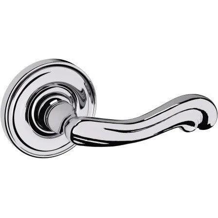 Baldwin Estate 5108 Right Handed Half Dummy Lever with 5048 Rosette in Polished Chrome finish