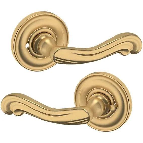 Baldwin Estate 5108 Privacy Lever with 5048 Rosette in Vintage Brass finish