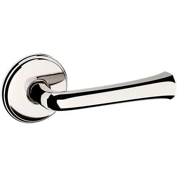 Baldwin 5112 Lever with 5075 Rosette Lifetime Polished Nickel
