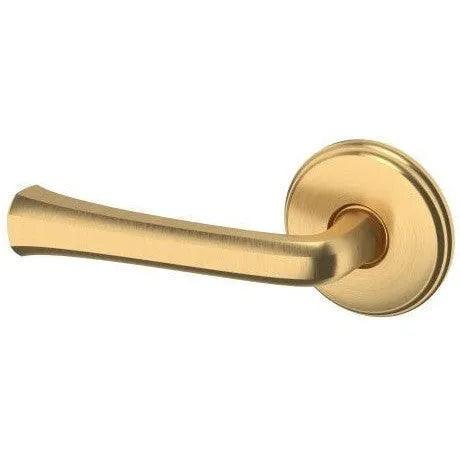 Baldwin 5112 Lever with 5075 Rosette Lifetime Satin Brass
