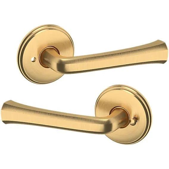 Baldwin 5112 Lever with 5075 Rosette Lifetime Satin Brass