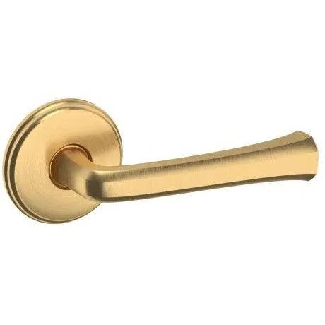 Baldwin 5112 Lever with 5075 Rosette Lifetime Satin Brass