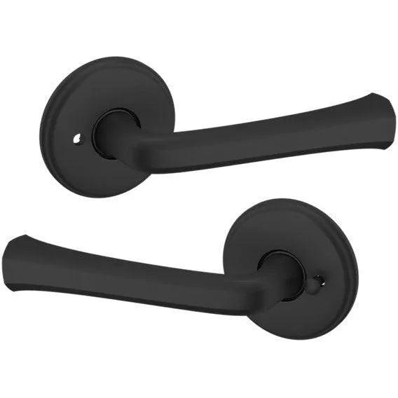 Baldwin 5112 Lever with 5075 Rosette Satin Black