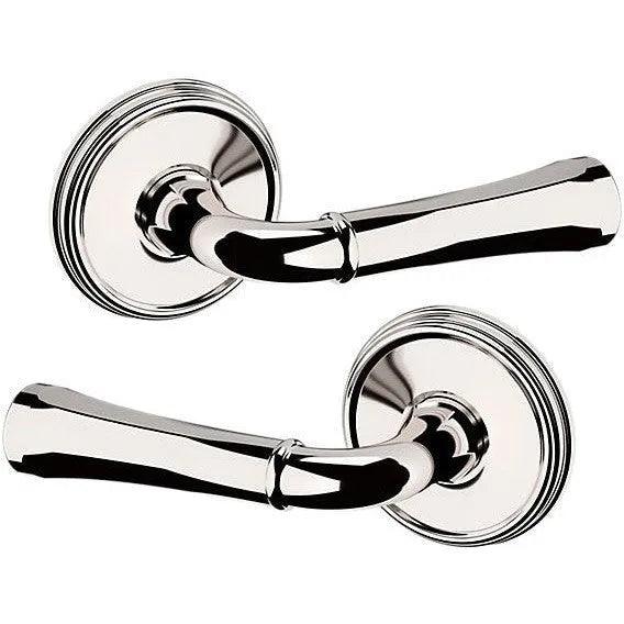 Baldwin Estate 5113 Passage Lever with 5078 Rosette in Lifetime Polished Nickel finish
