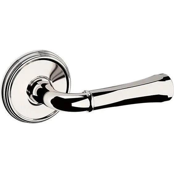 Baldwin Estate 5113 Right Handed Half Dummy Lever with 5078 Rosette in Lifetime Polished Nickel finish