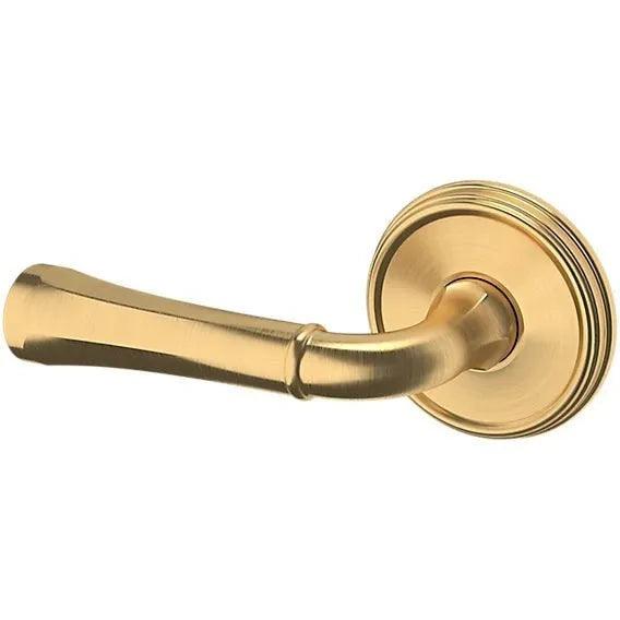 Baldwin Estate 5113 Left Handed Half Dummy Lever with 5078 Rosette in Lifetime Satin Brass finish