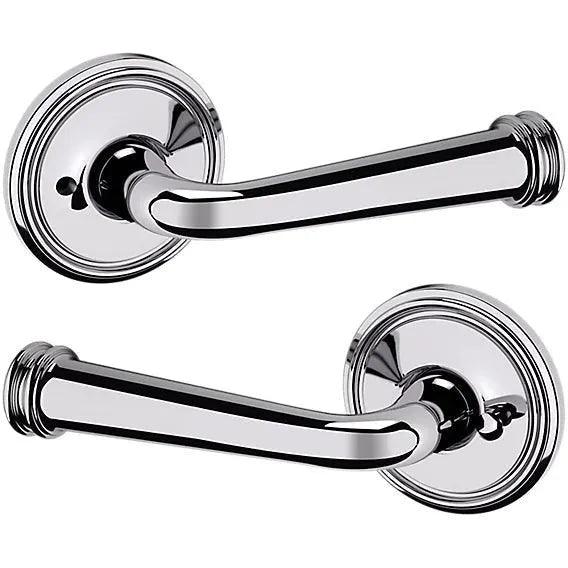 Baldwin Estate 5116 Privacy Lever with 5070 Rosette in Polished Chrome finish