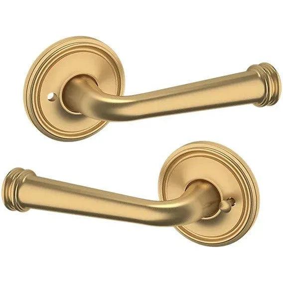 Baldwin Estate 5116 Privacy Lever with 5070 Rosette in Vintage Brass finish