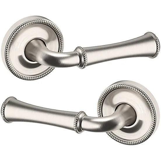 Baldwin Estate 5118 Passage Lever with 5076 Rosette in Lifetime Satin Nickel finish