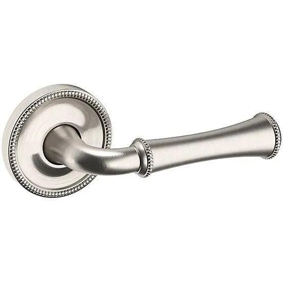 Baldwin Estate 5118 Right Handed Half Dummy Lever with 5076 Rosette in Lifetime Satin Nickel finish