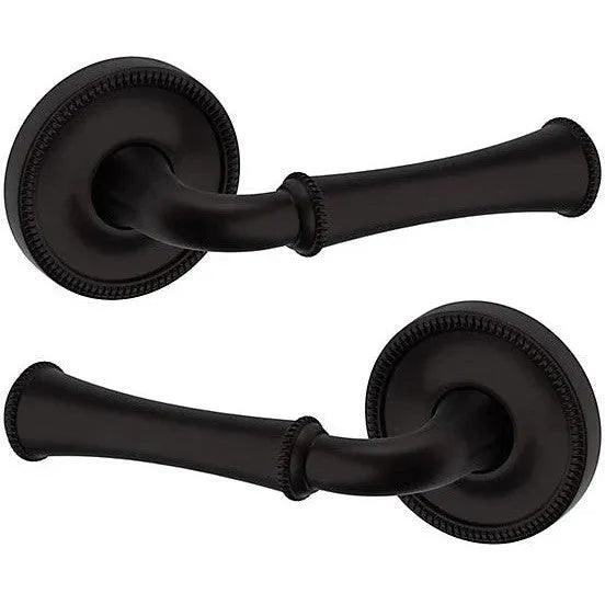 Baldwin Estate 5118 Passage Lever with 5076 Rosette in Oil Rubbed Bronze finish