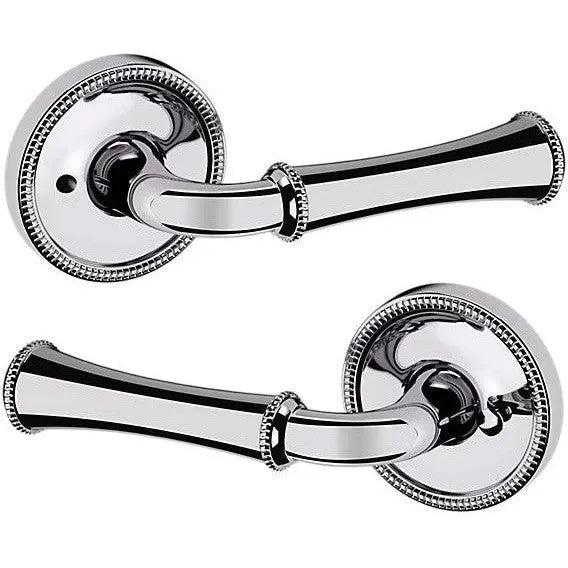 Baldwin Estate 5118 Privacy Lever with 5076 Rosette in Polished Chrome finish