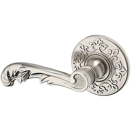 Baldwin Estate 5121 Left Handed Half Dummy Lever with R012 Rosette in Lifetime Satin Nickel finish