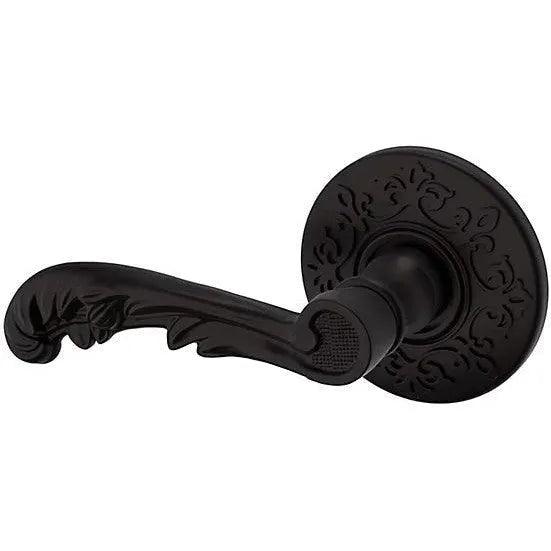 Baldwin Estate 5121 Left Handed Half Dummy Lever with R012 Rosette in Oil Rubbed Bronze finish