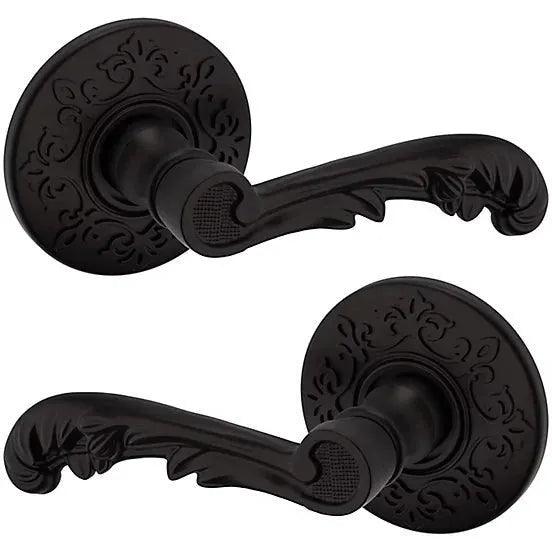 Baldwin Estate 5121 Passage Lever with R012 Rosette in Oil Rubbed Bronze finish