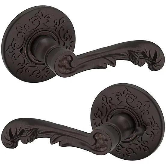 Baldwin Estate 5121 Privacy Lever with R012 Rosette in Venetian Bronze finish
