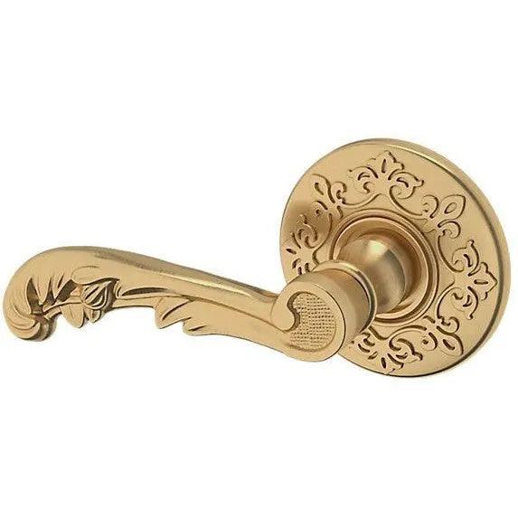 Baldwin Estate 5121 Left Handed Half Dummy Lever with R012 Rosette in Vintage Brass finish