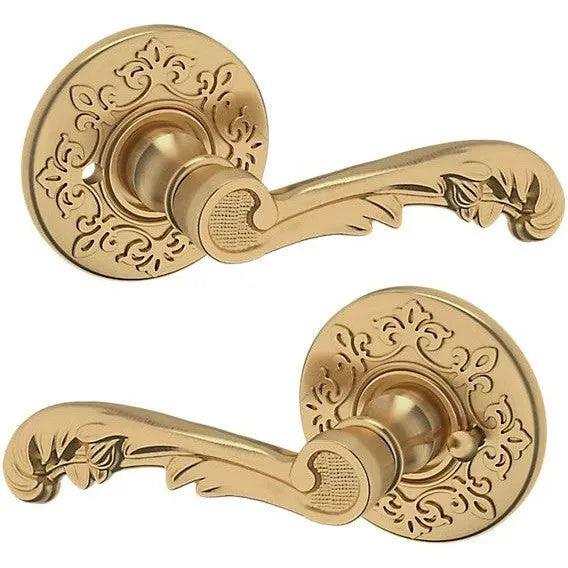 Baldwin Estate 5121 Privacy Lever with R012 Rosette in Vintage Brass finish