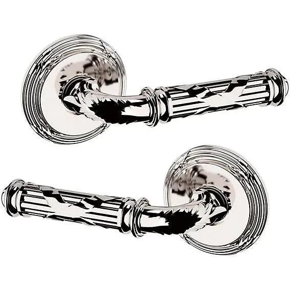 Baldwin 5122 Edinburgh Lever with 5022 Rosette Lifetime Polished Nickel