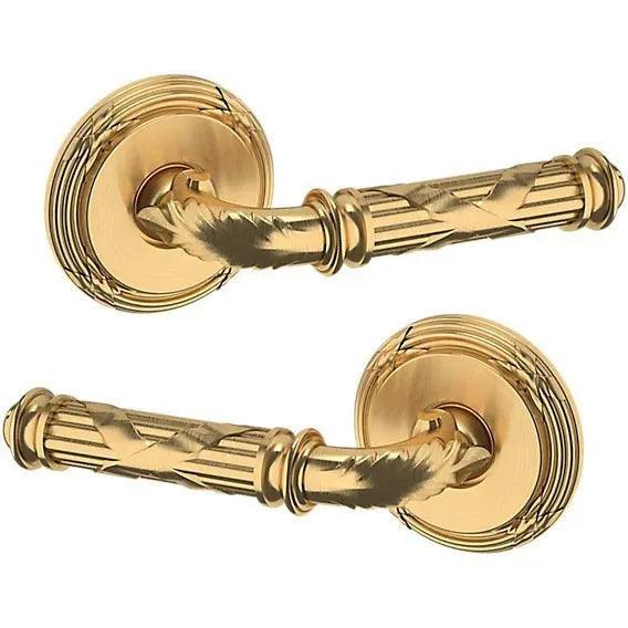 Baldwin 5122 Edinburgh Lever with 5022 Rosette Lifetime Satin Brass