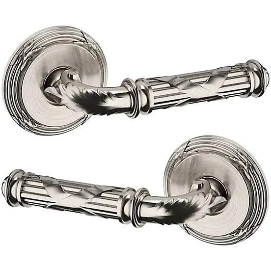 Baldwin 5122 Edinburgh Lever with 5022 Rosette Lifetime Satin Nickel