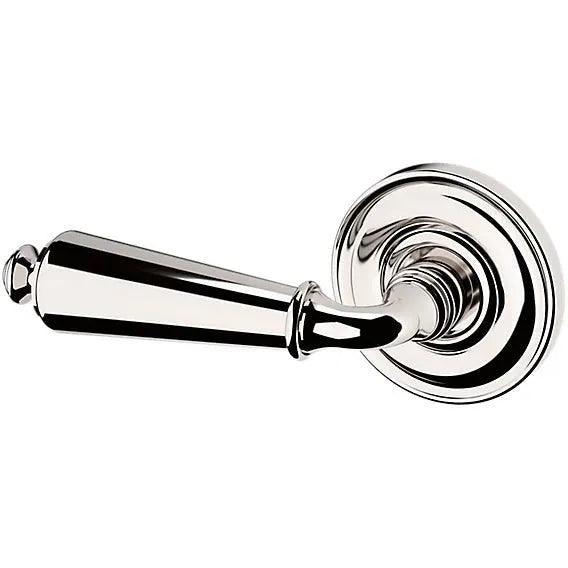 Baldwin Estate 5125 Left Handed Half Dummy Lever with 5048 Rosette in Lifetime Polished Nickel finish