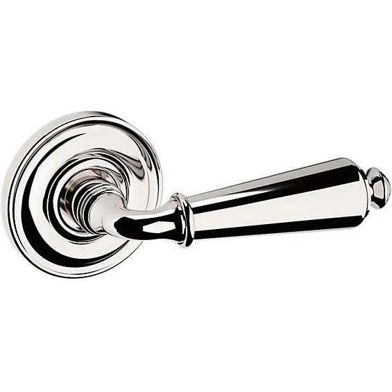 Baldwin Estate 5125 Right Handed Half Dummy Lever with 5048 Rosette in Lifetime Polished Nickel finish
