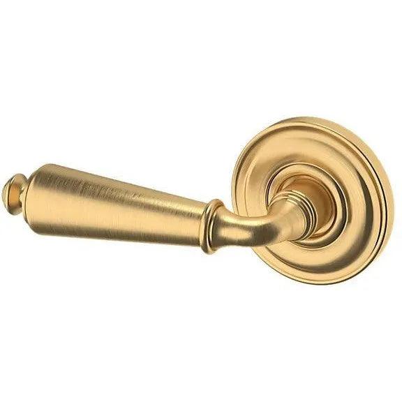 Baldwin Estate 5125 Left Handed Half Dummy Lever with 5048 Rosette in Lifetime Satin Brass finish