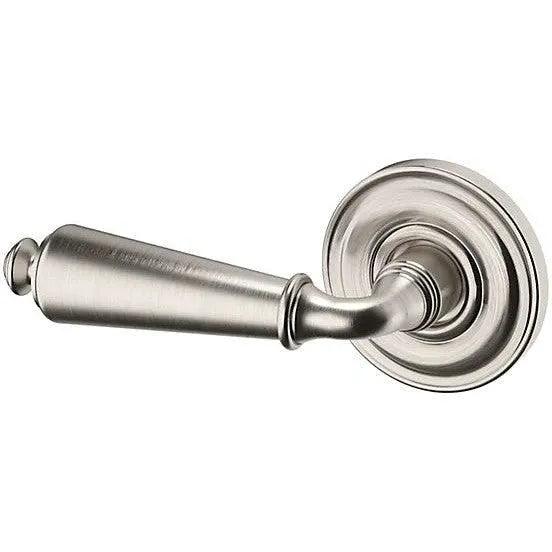 Baldwin Estate 5125 Left Handed Half Dummy Lever with 5048 Rosette in Lifetime Satin Nickel finish