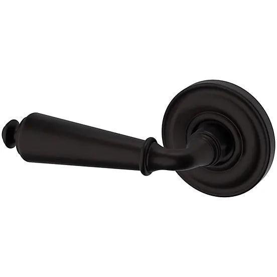 Baldwin Estate 5125 Left Handed Half Dummy Lever with 5048 Rosette in Oil Rubbed Bronze finish