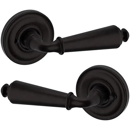 Baldwin Estate 5125 Privacy Lever with 5048 Rosette in Oil Rubbed Bronze finish