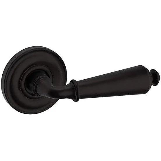 Baldwin Estate 5125 Right Handed Half Dummy Lever with 5048 Rosette in Oil Rubbed Bronze finish