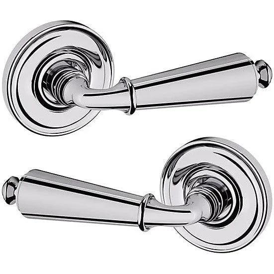 Baldwin Estate 5125 Passage Lever with 5048 Rosette in Polished Chrome finish