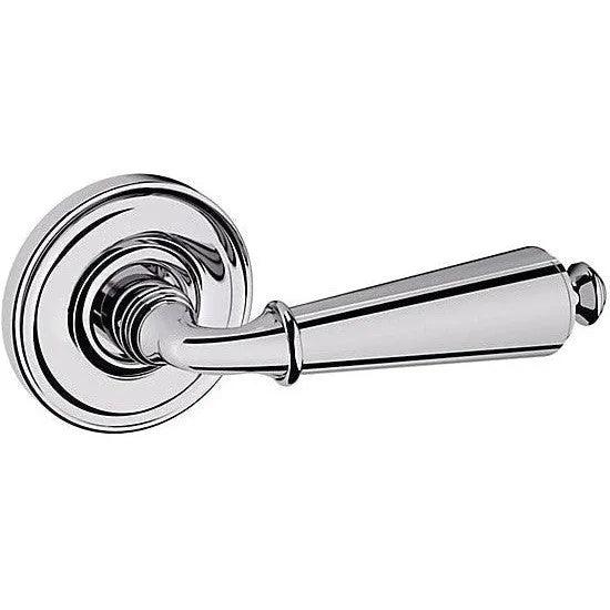 Baldwin Estate 5125 Right Handed Half Dummy Lever with 5048 Rosette in Polished Chrome finish