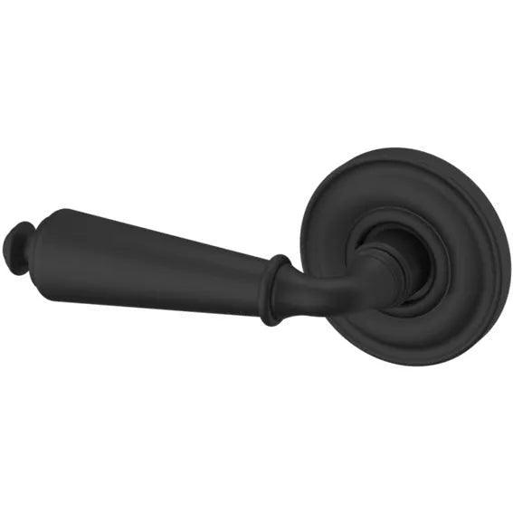 Baldwin Estate 5125 Left Handed Half Dummy Lever with 5048 Rosette in Satin Black finish