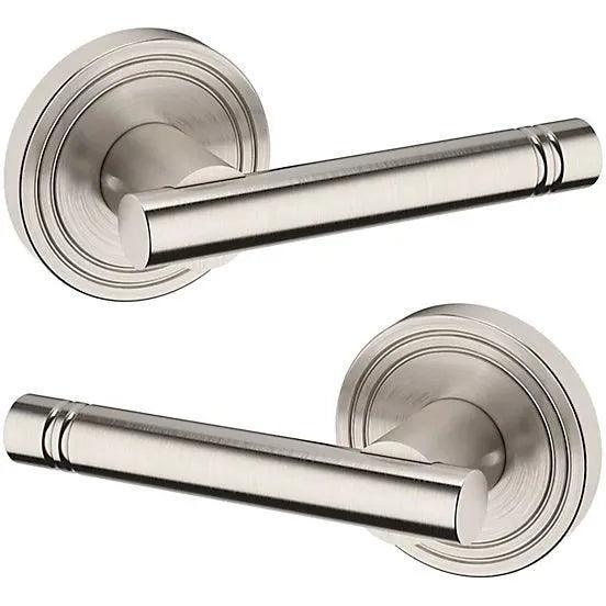 Baldwin Estate 5138 Passage Lever with 5047 Rosette in Lifetime Satin Nickel finish