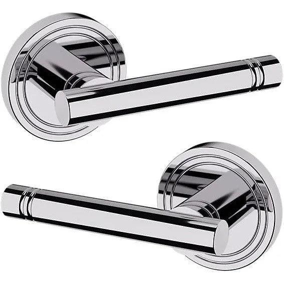 Baldwin Estate 5138 Passage Lever with 5047 Rosette in Polished Chrome finish