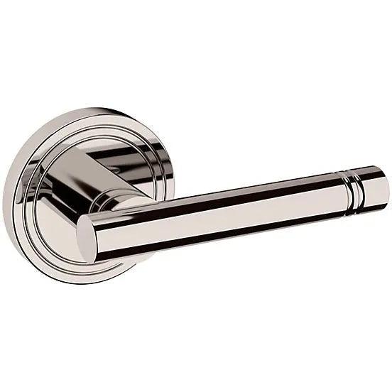 Baldwin Estate 5138 Right Handed Half Dummy Lever with 5047 Rosette in Lifetime Polished Nickel finish
