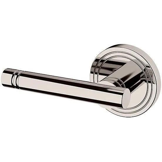 Baldwin Estate 5138 Left Handed Half Dummy Lever with 5047 Rosette in Lifetime Polished Nickel finish