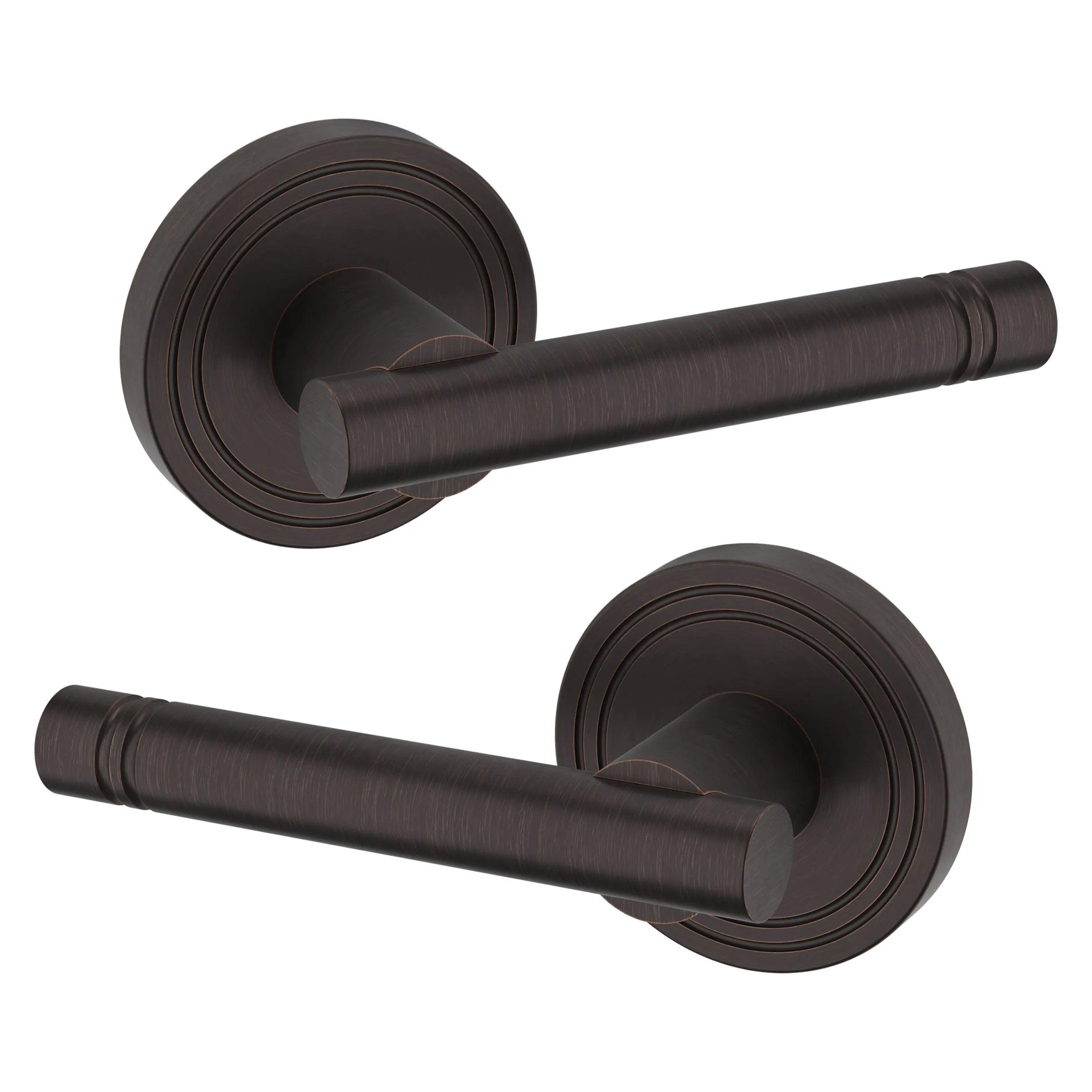 The Baldwin Estate 5138 Lever with 5047 Rosette in Venetian Bronze finish.